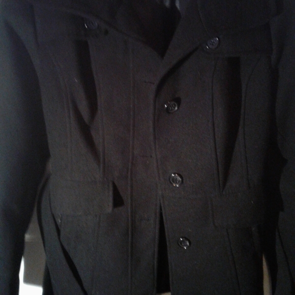 Black Womens (unisex) Blazer with Belt (medium) - Picture 3 of 4